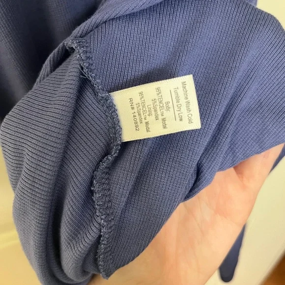 Marine Layer Lexi Rib Fit and Flare Midi Dress in Marlin Size S - Picture 9 of 9